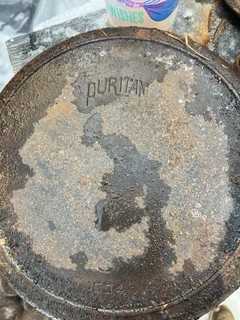 Puritan Cast Iron Skillet Vintage Collectible Metalware Kitchen Cooking Pan