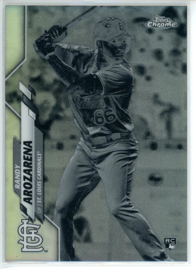2020 Topps Chrome NEGATIVE #49 Randy Arozarena St. Louis Cardinals