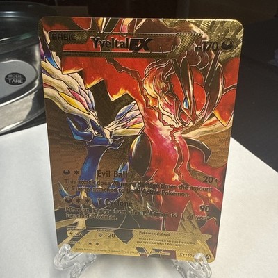 Yveltal EX Gold Foil Fan Art Card Hp170 Evil Ball💥💥💥 | eBay