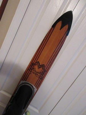 MAHERAJAH MAHA LAPOINT WOOD SLALOM WATER SKI 66 12'' RARE VINTAGE FIND
