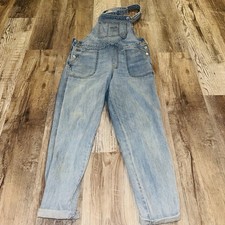 Gap Women's Denim Button Front Overalls Cotton Sz 10 (47)