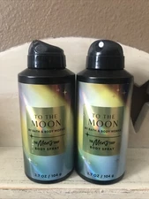 Bath Body Works Men's To The Moon x2 Men's Shop Cologne Body Spray 3.7Oz NEW