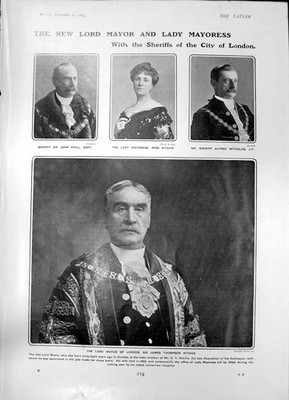Alte Oberbürgermeisterin Bürgermeisterin Sheriffs London Sir J Ritchie Elizabeth Asqui