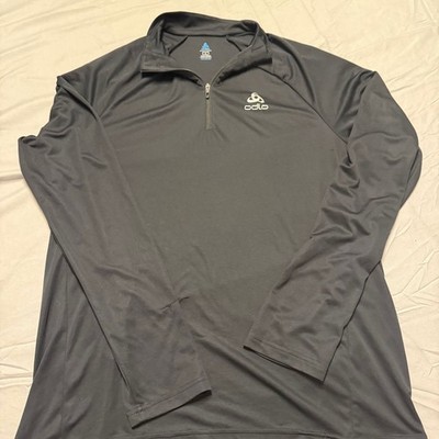Odlo Men's Carve Light Half-Zip Mid-Layer Pullover - Black