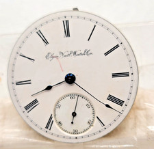 ELGIN 1891 Open Face  Pocket Watch Movement - 7 J-18 S  For Parts Repair 