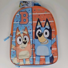 Bluey and Bingo Kids Backpack Full Size Book Bag 15" Cartoon TV Brand New