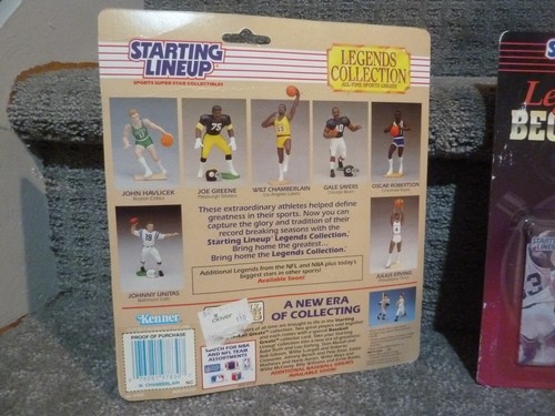 Lotto Figurine Starting Lineup Magic Johnson Larry Bird Vince Carter Wilt Kareem - Foto 9 di 13