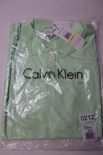 Calvin Klein Liquid Cotton Polo Shirt Mens M Patina Green NWT