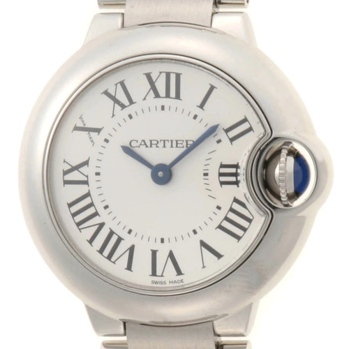 Cartier Ballon Bleu SM W69010Z4 Stainless Steel 29.2mm Silver Dial 2018 #DW4397