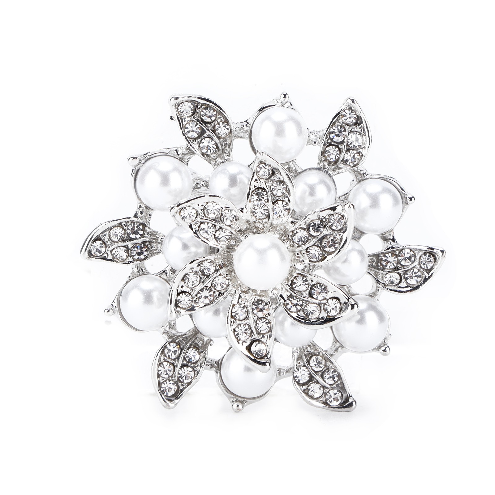 New Crystal Brooch Transparent Rhinestones Vintage Brooch For Exquisite