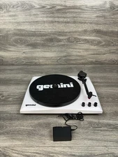 Gemini TT-900WW Vinyl Record Player w/Bluetooth/Speakers White 197881277543