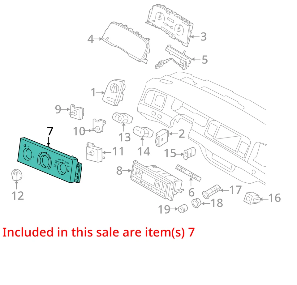 1998-2009 Mercury Grand Marquis Ac нагреватель климат-контроль ZA3HW - Изображение 3 из 4