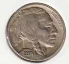 1937 US Indian Head Buffalo Nickel FULL DATE Rare 89 Year Old Collection Coin