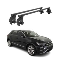 Menabo DachträGer GrundtäGer FüR VW T-Roc 2017-2025 50Kg Stahl Schwarz 2 Tlg