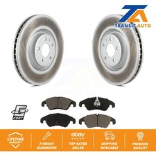 [Front] Coated Disc Brake Rotors And Ceramic Pads Kit For Audi A6