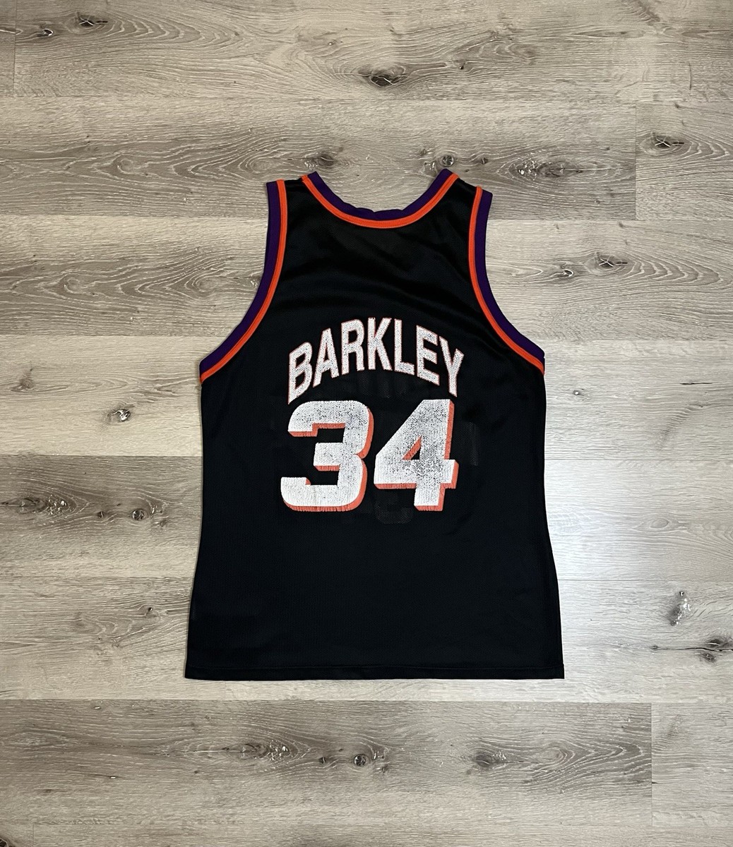ウェア 90's champion NBA phoenix suns barkley Vintage 90s Champion Charles Barkley Phoenix Suns Black
