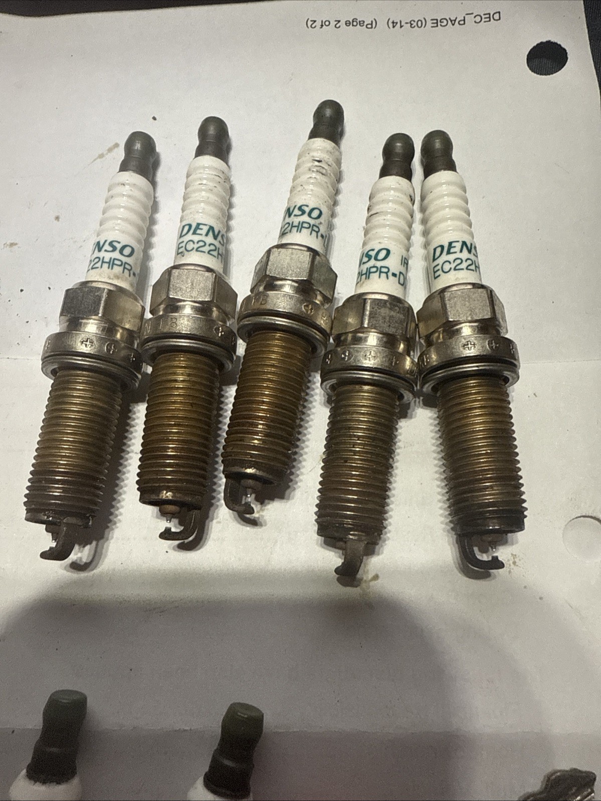 USED of 5 DENSO Iridium Long Life Spark Plug for LS500 LX600/ Sequoia Tundra