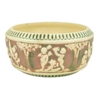 Roseville Donatello Ivory Brown 1916 Vintage Art Pottery Ceramic Bowl 227-6
