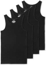Men's 4-Pack Big & Tall Tight Fit A-Shirts Tank Tops Sleeveless Undershirts S...
