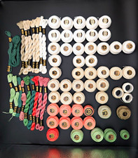 Vintage DMC Pearl Cotton Thread Lot Balls Skeins Sizes 5 8 12 Embroidery Floss