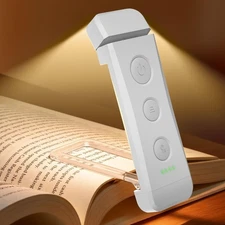 Glocusent Rechargeable Book Light 1000 mAh Battery for 160 Hrs, 3 Amber Colors