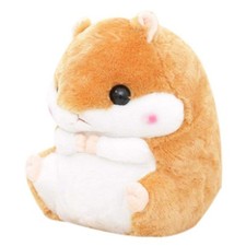 _2 In 1 Cartoon Hamster Cushion Blanket Set Cute Plush Stuffed Throw Pillow With