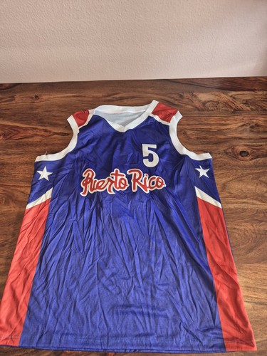 BASKETBALL TRIKOT XL PUERTO RICO BAREA CUSTOM MADE