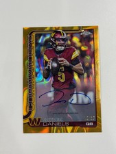 2025 Topps Chrome Jayden Daniels #BA-JD Gold Lava Refractor 13/50 auto