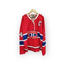 Unbranded Montreal Canadiens NHL Hockey Jersey, #34 Mccarron, Red, Size 56 XL