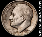 1954-S Roosevelt Dime- Silver- Scarce Better Date No Reserve #J7132