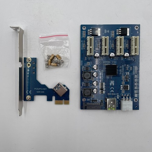 Karta przedłużacza MZHOU PCI-E 1x do 4x PCI-E - Zdjęcie 2 z 4