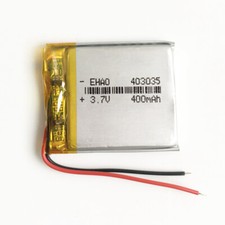 3.7V 400mAh 403035 Lipo Li Polymer Rechargeable Battery For MP3 GPS Camera Mp4