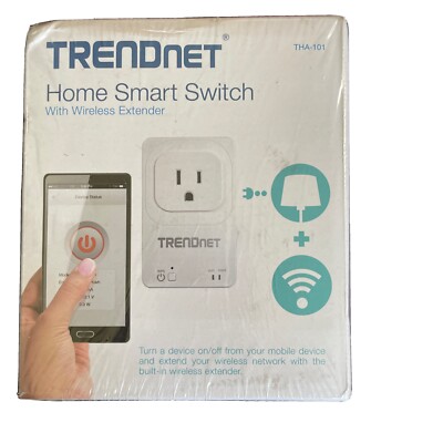 TRENDnet Cat. # THA-101 Home Smart Switch with Wireless Extender New In Box