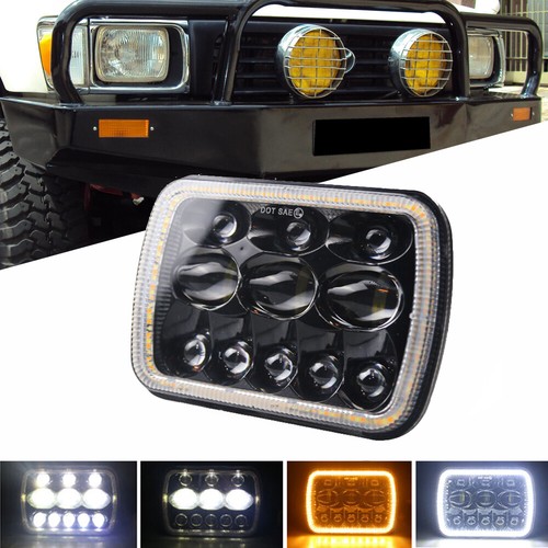UNISHINE 2pcs Newest 5x7 INCH Car Led Headlights Hi/Lo Beams Led Square Headlights For Jeep Wrangler YJ Cherokee XJ Trucks 12V - Foto 7