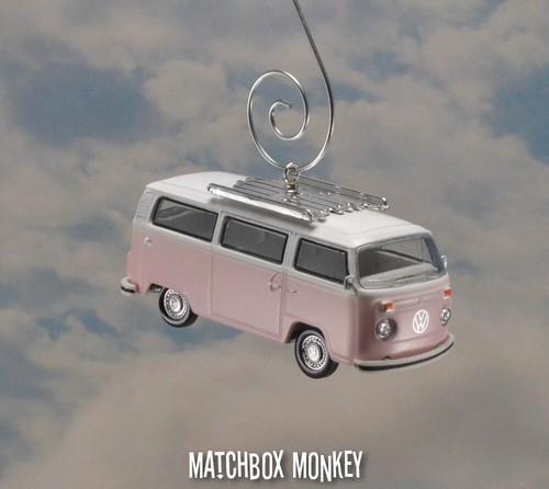 Volkswagen Bay Window T1 Type 2 Bus w Rack Christmas Ornament VW Van Kombi Bulli - Picture 7 of 12