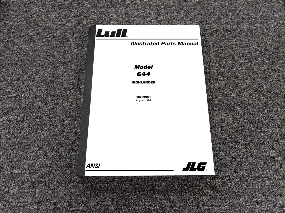 Lull 644 Highlander Telehandler Illustrated Parts Catalog Manual
