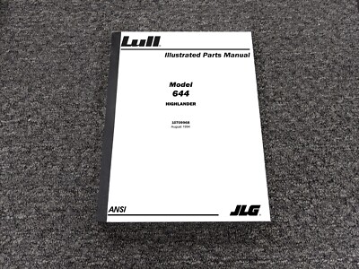 Lull 644 Highlander Telehandler Illustrated Parts Catalog Manual