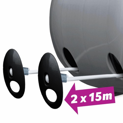 Minky 30m (2 x 15m Leinen) einziehbare Wäscheleine Outdoor Wäscheleine - Bild 4 von 4