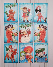 9 Retro Style Christmas Handmade Pocket Letter Cards Scrapbooks Journals Crafts