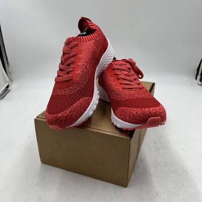 Propét Womens EC-5 Sneaker Shoes, size 9.5 X-Wide, Red