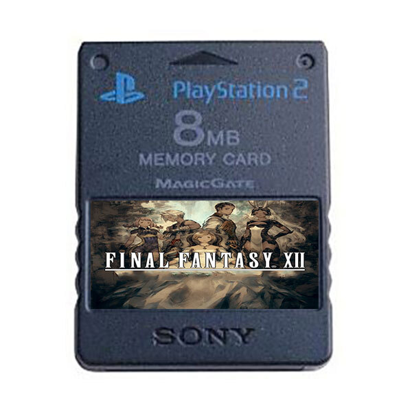 Final Fantasy XII 12 X VII PSX PS2 Official Memory Card Unlocked