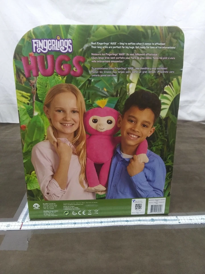 Me encanta abrazar mono Fingerlings Abrazos Bella interactivo hace 40+ sonidos Foto 4 de 4