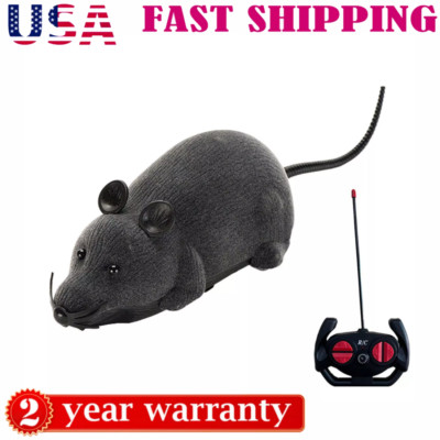 Wireless Remote Control RC Rat Electronic Mouse for Cat Dog Pet Toy Novelty`