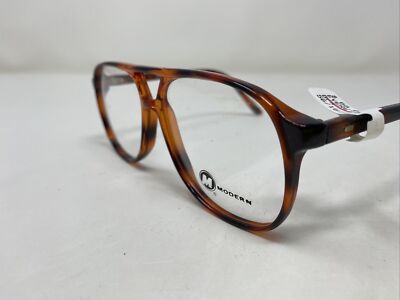 Modern BABE BROWN 45-19-135 Plastic Demi Brown Full Rim Eyeglasses Frames ONLY Modern BABE BROWN 46-19-135 Plastic Demi Brown Full Rim  main image 4
