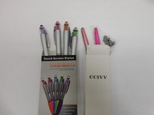 6 Pc 2-in-1 Stylus / Pencil Touch Screen Pen For Tablet iPad Cell Phone PC