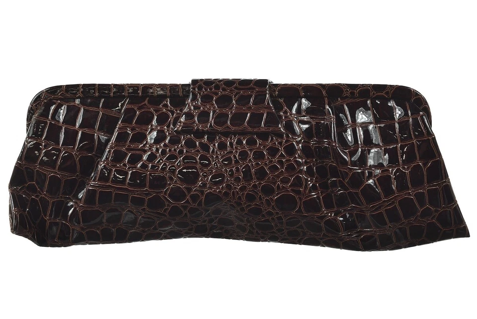 Bolso de mano Big Buddha para mujer talla S marrón texturizado bolso de noche monederos Foto 3 de 4