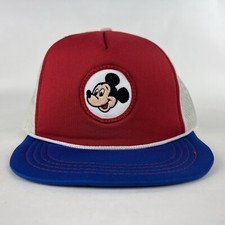 Walt Disney Productions Mickey Mouse Hat Cap Trucker Mesh Snapback Youth Vintage