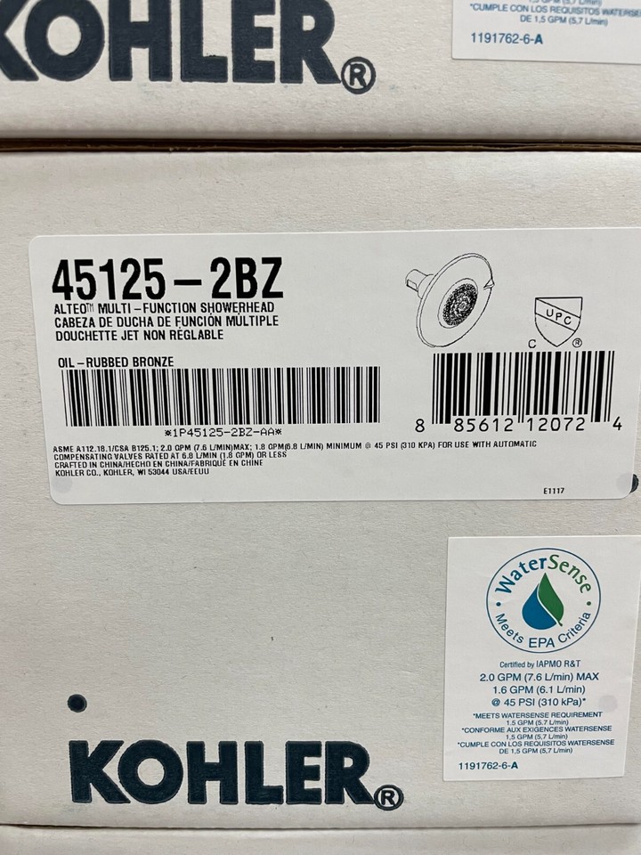 Kohler K-98351–2BZ Wand-Ellenbogen Mit Rückschlagventil – Oil Rubbed Bronze, Für Duscharmaturen