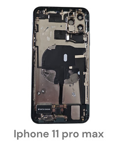 Original Apple iPhone 11 Pro Max Backcover Rahmen Gehäuse vormontiert Grau