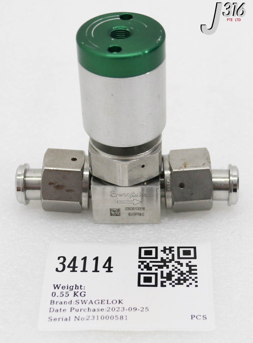 a〜o 34114 SWAGELOK DIAPHRAGM VALVE 6LV-DFFR8-0 | eBay UK